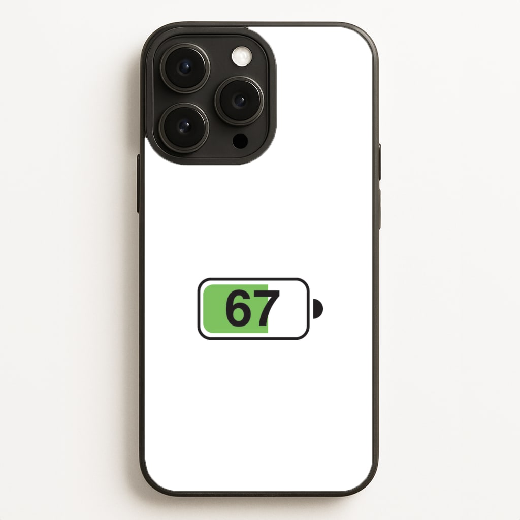 6 7 Battery iPhone 16 Pro Case