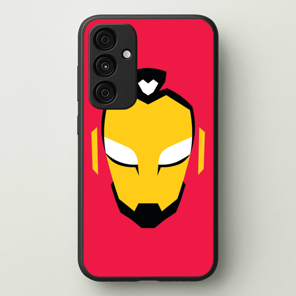 Metal Heart Hero Face Galaxy A35 Case