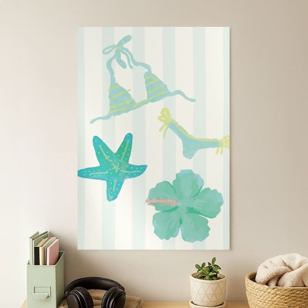 Turquoise Tide Poster