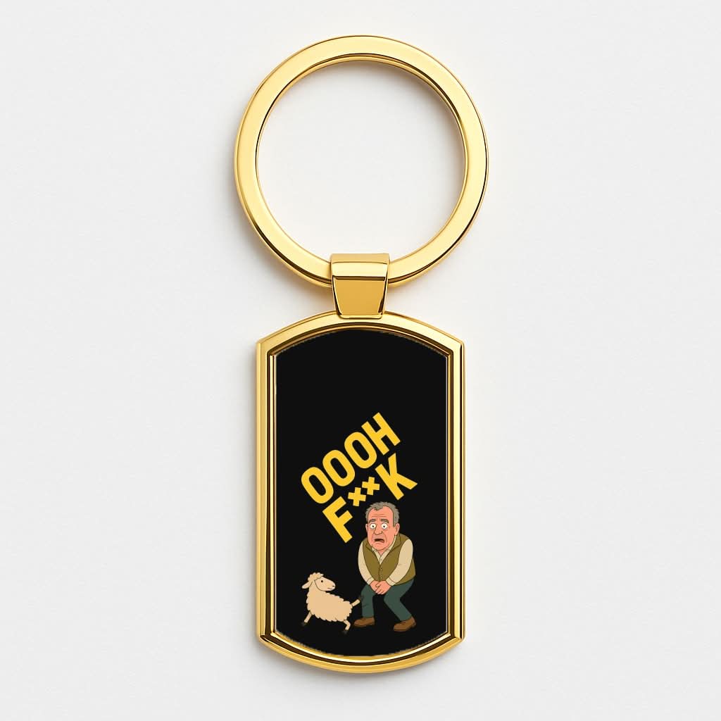 Oooh Fk Gold Keyring