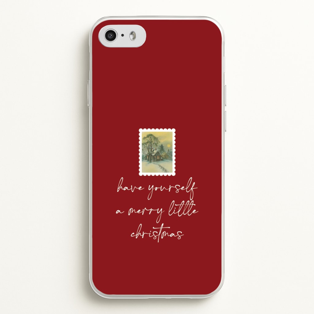 A Merry Little Christmas Stamp iPhone 5 / 5s / SE 2016 Case