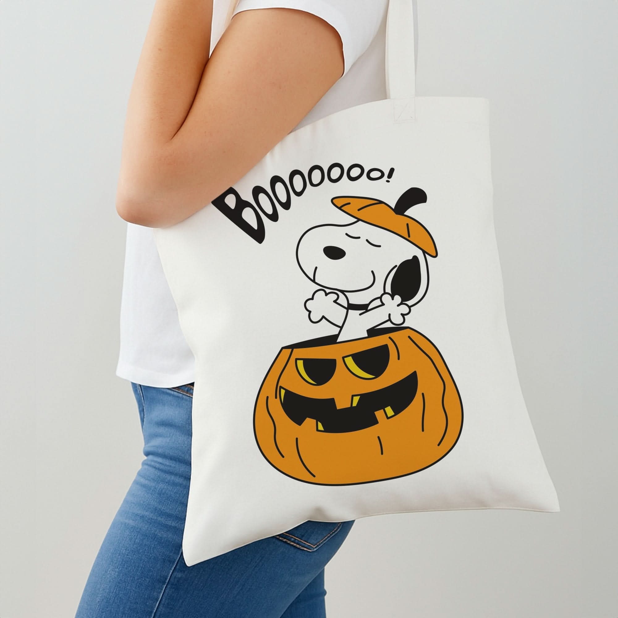 Cartoon Beagle Pumpkin Shoulder Bag