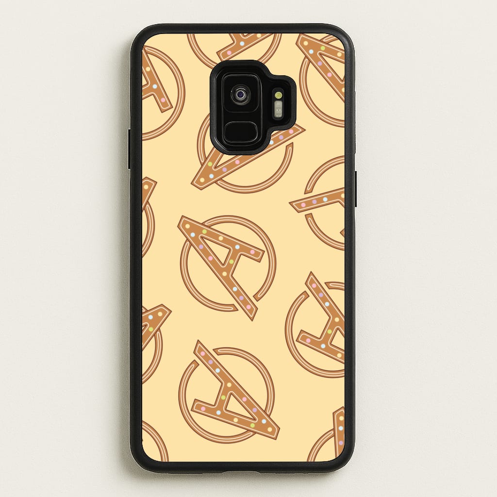 Superhero Team Gingerbread Pattern Galaxy S9 Case
