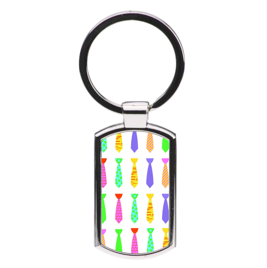 Tie Collage - Personalised Father's Day Luxury Keyring