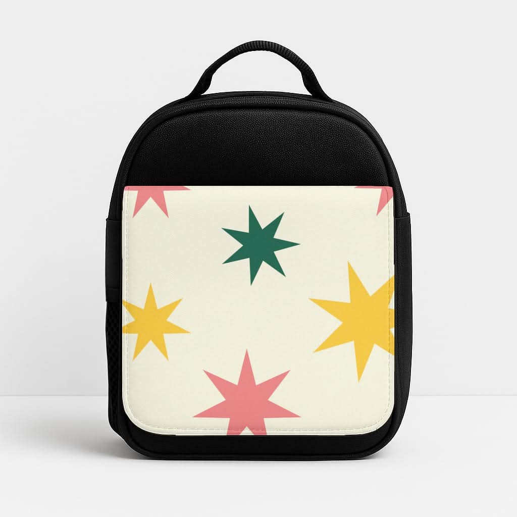 Colourful Christmas Stars Pattern Lunchbox