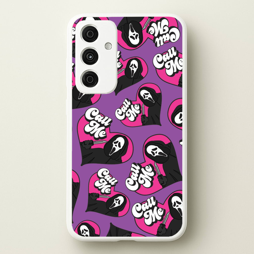 Call Me Heart Pattern Galaxy A55 Case