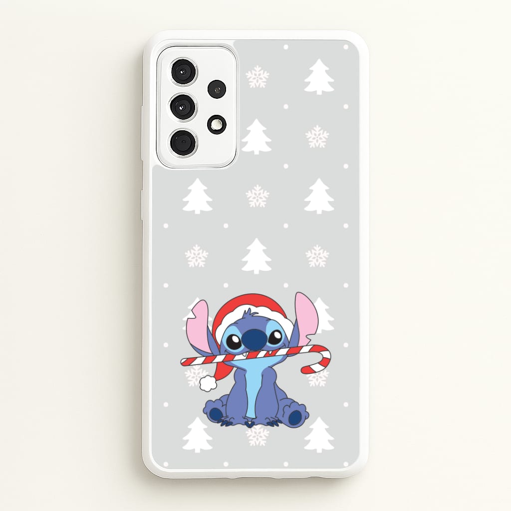 Cute Blue Alien Candycane Galaxy A52 / A52s Case