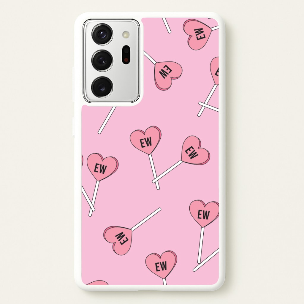 Ew Love Heart Lolipops Pattern Galaxy Note 20 Ultra Case