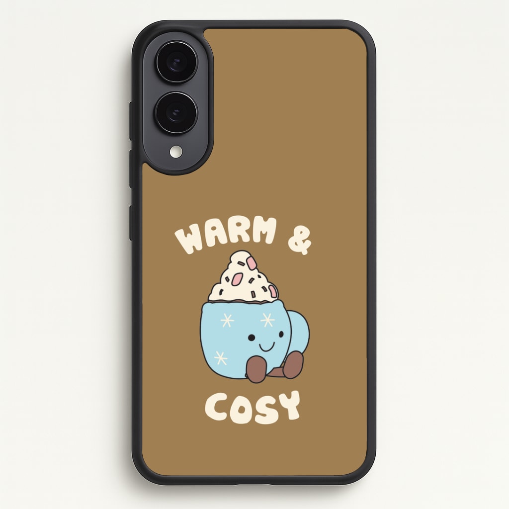 Hot Cocoa Plush Quote Galaxy S25 Edge Case