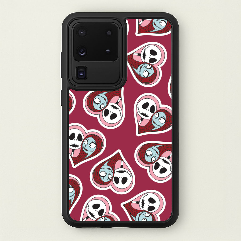 J And S Heart Pattern Galaxy S20 Ultra Case