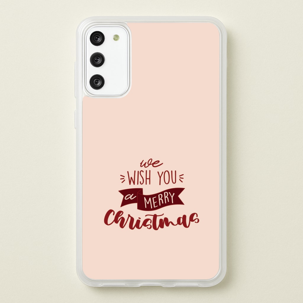 We Wish You A Merry Christmas Quote Galaxy S20FE Case