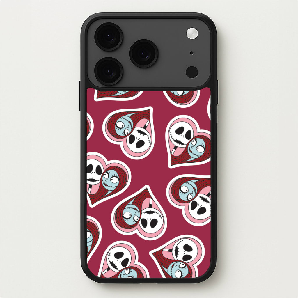 J And S Heart Pattern iPhone 17 Pro Case
