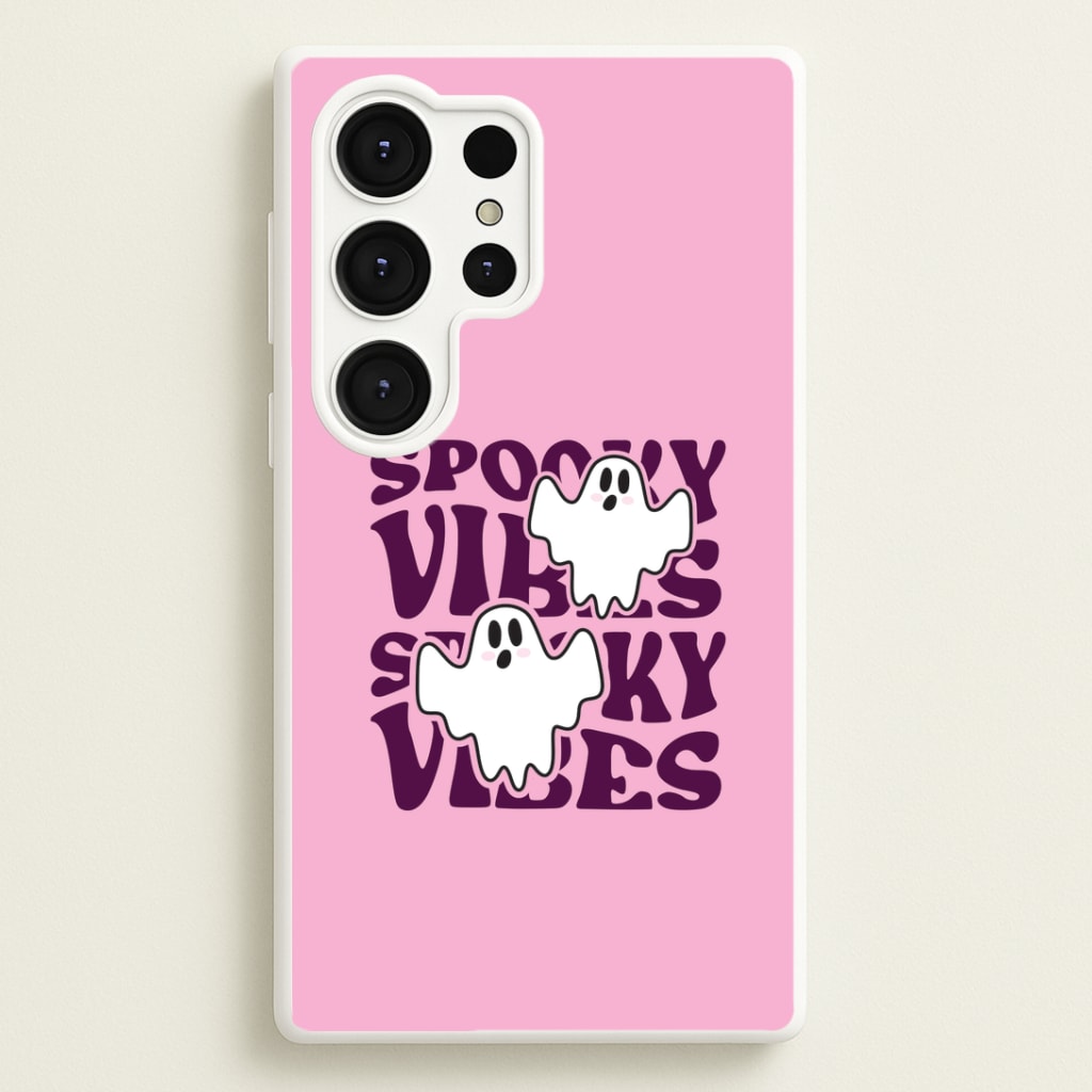 Spooky Vibes Pink Galaxy S25 Ultra Case