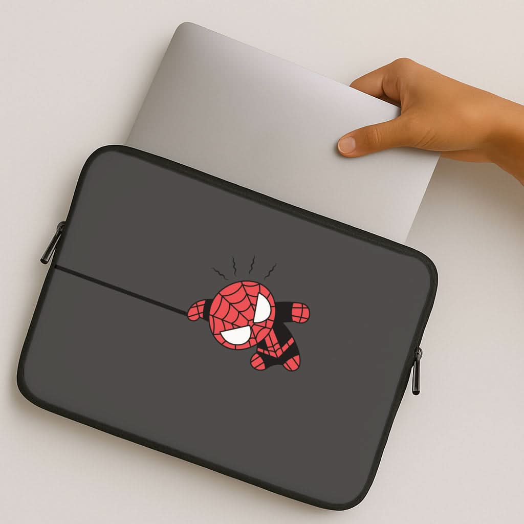 Gray Hanging Spider Hero MacBook Cover