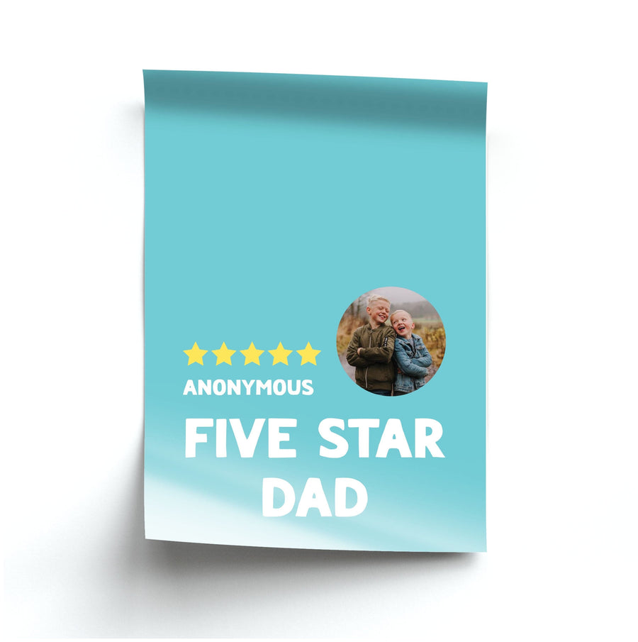 Five Star Dad - Personalised Father's Day Poster