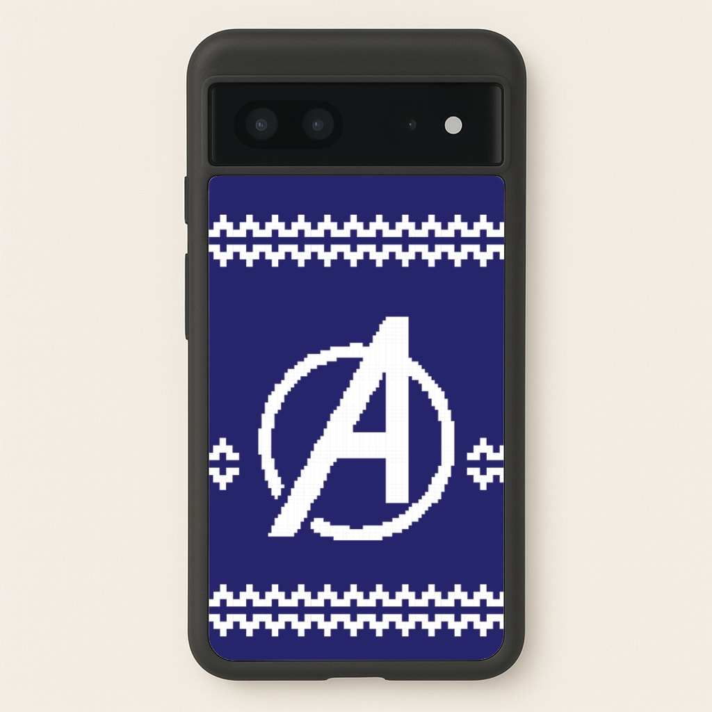 Superhero Team Blue Christmas Jumper Google Pixel 7 Case