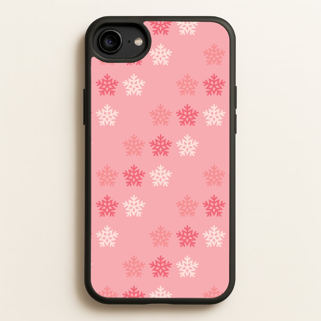 Red Slowflakes Christmas Pattern iPhone 6 / 7 / 8 / SE Case
