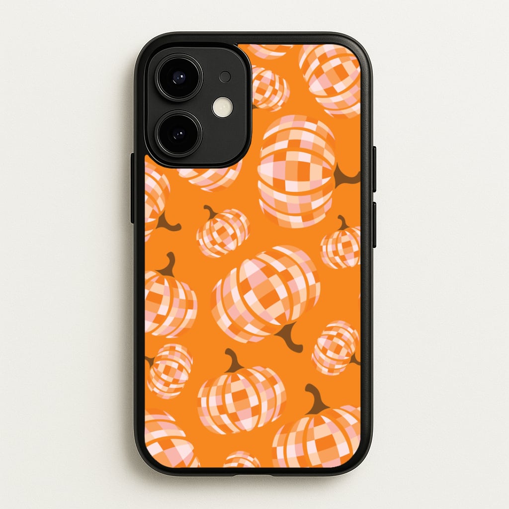 Disco Pumpkins Pattern iPhone 12 Mini Case