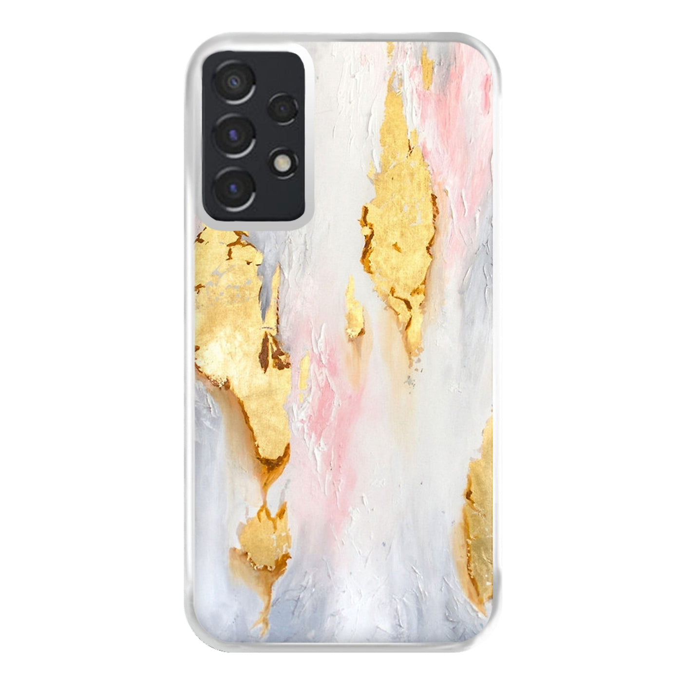 Gold Flaked Marble Pattern Phone Case
