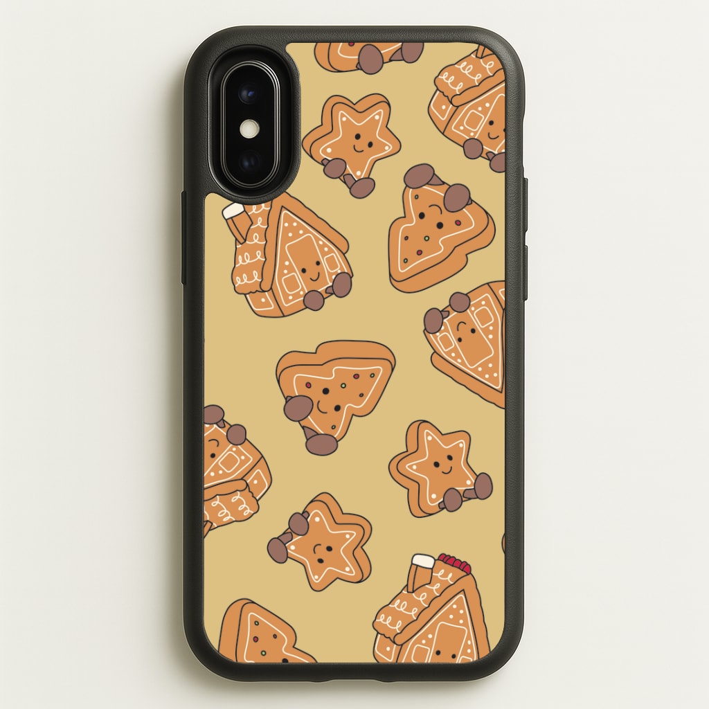 Gingerbread Plushies Pattern iPhone X / XS Case