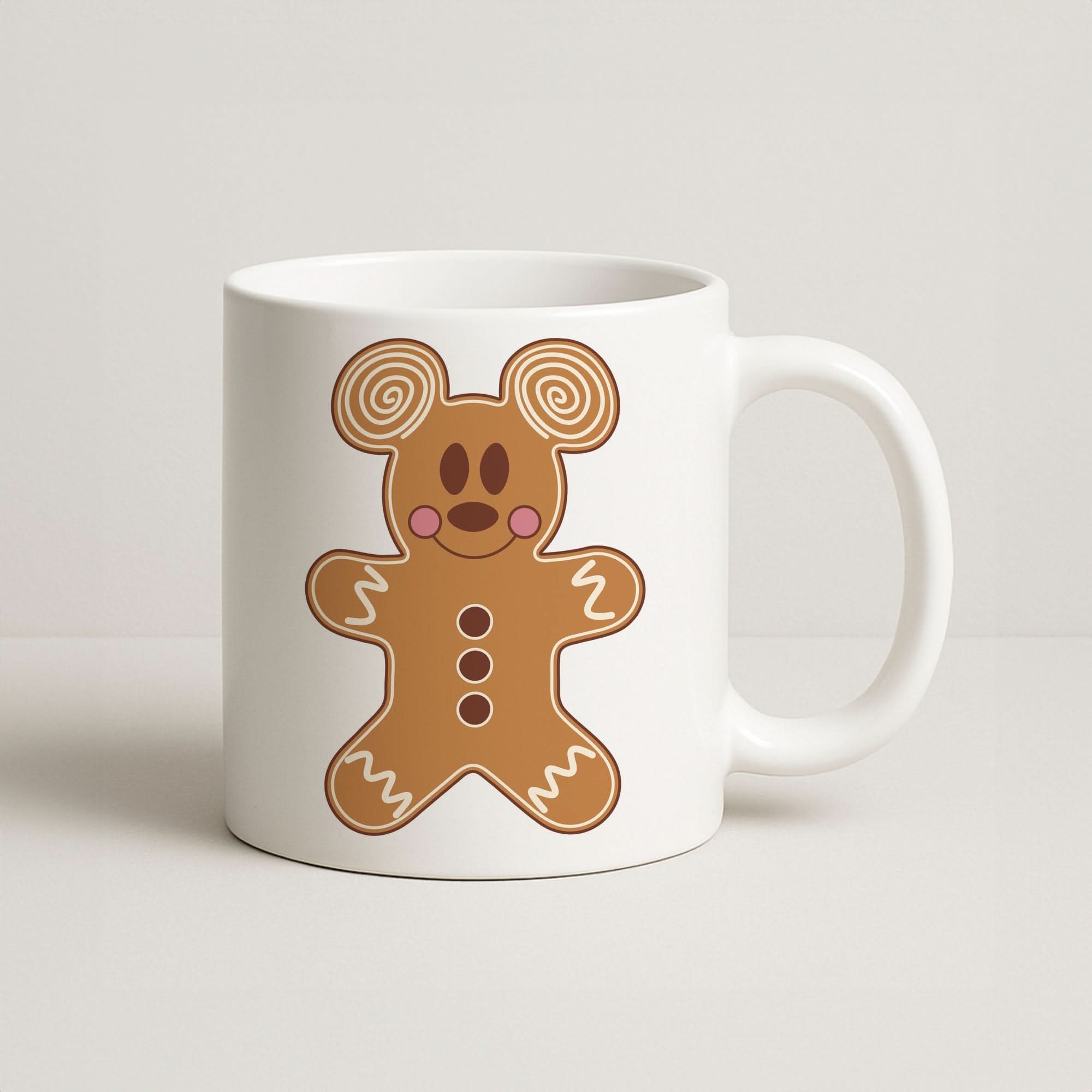 Cartoon Mouse Gingerbread Coffee Mug