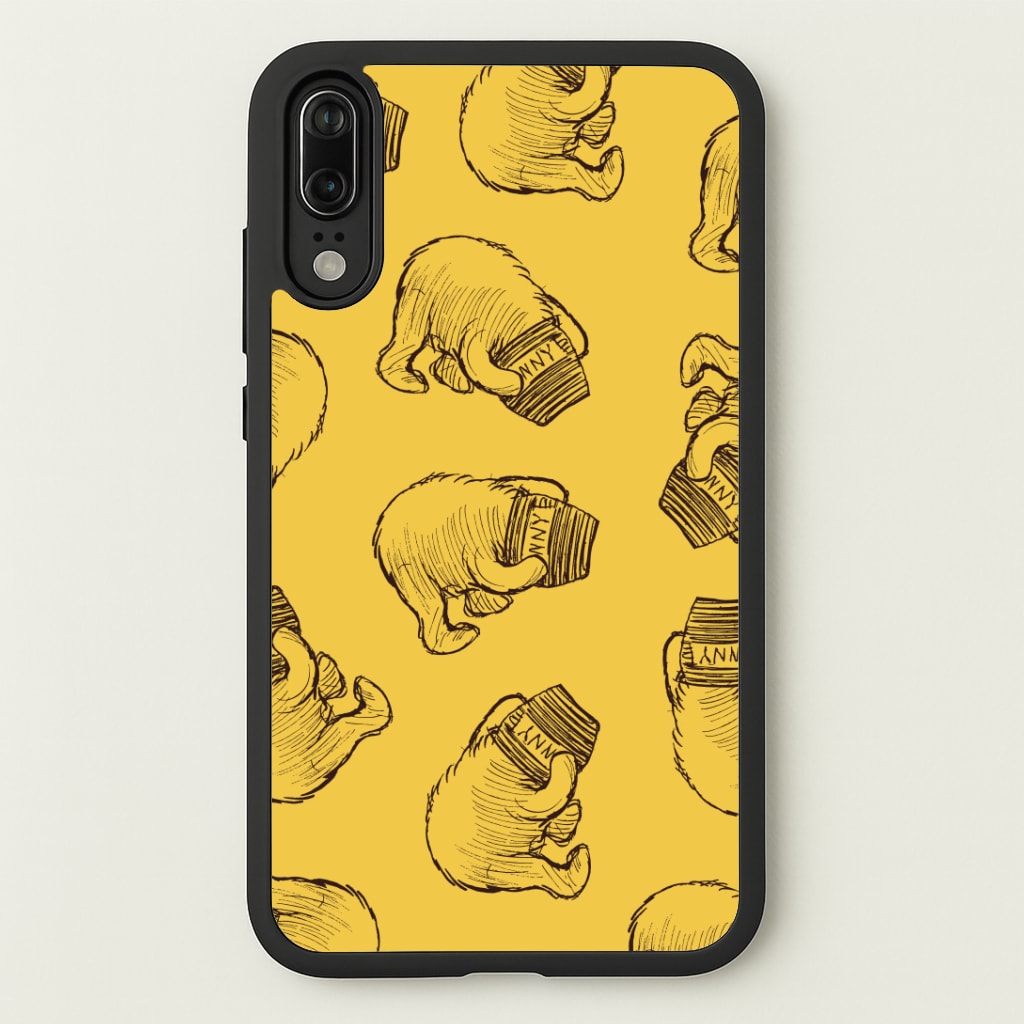 Winnie Honey Pot Pattern Huawei P20 Case