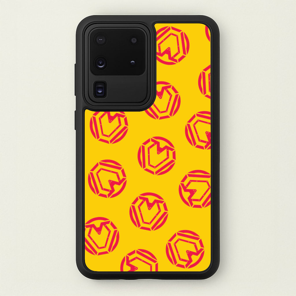 Metal Heart Pattern Galaxy S20 Ultra Case