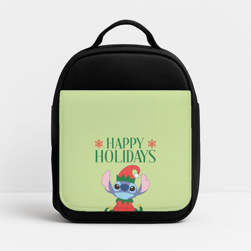 Cute Blue Alien Elf Insulated Lunch Bag