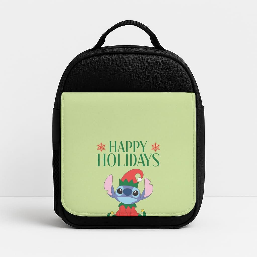Cute Blue Alien Elf Insulated Lunch Bag