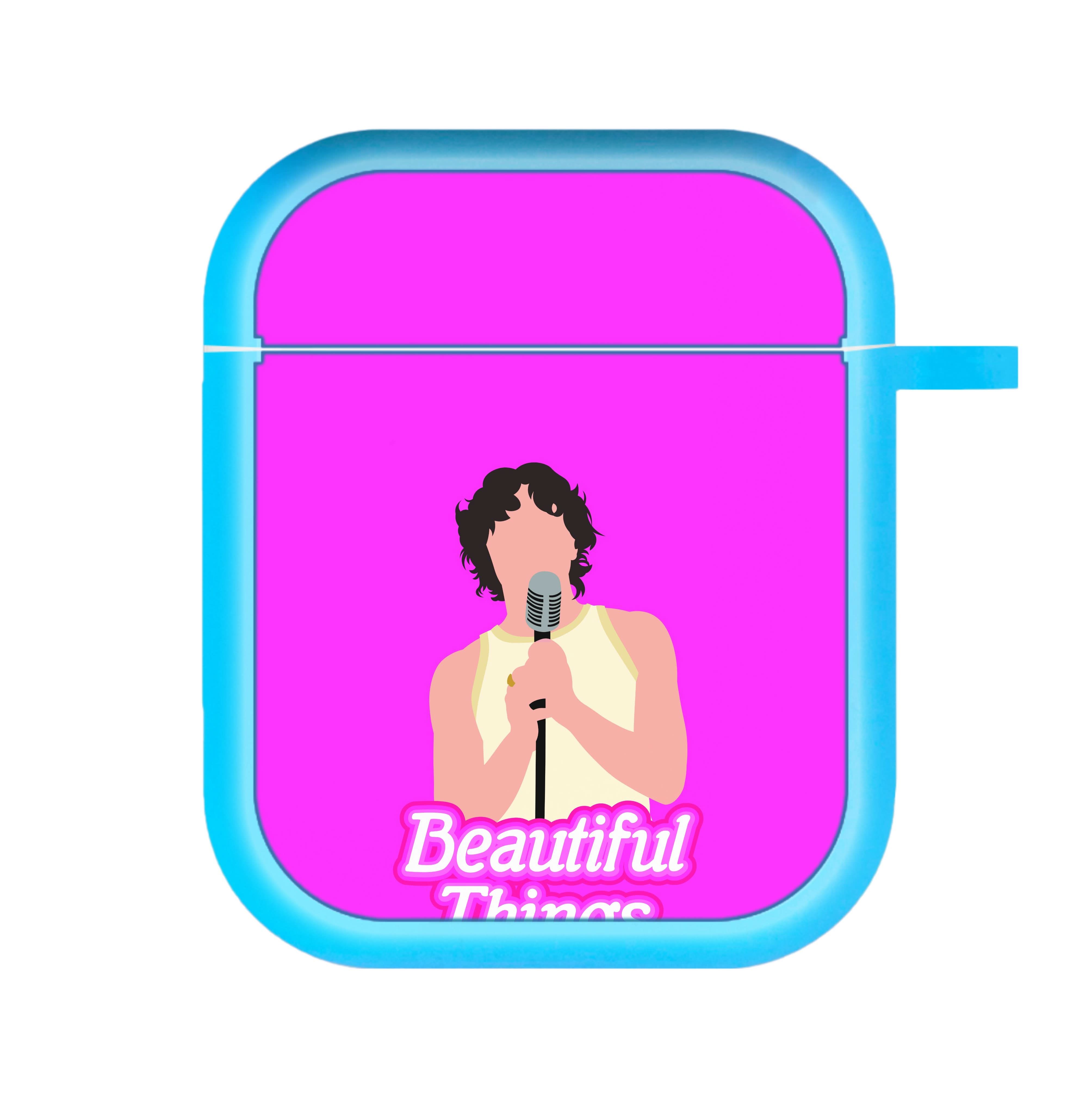 Neon Pink Beautiful Things AirPods Case