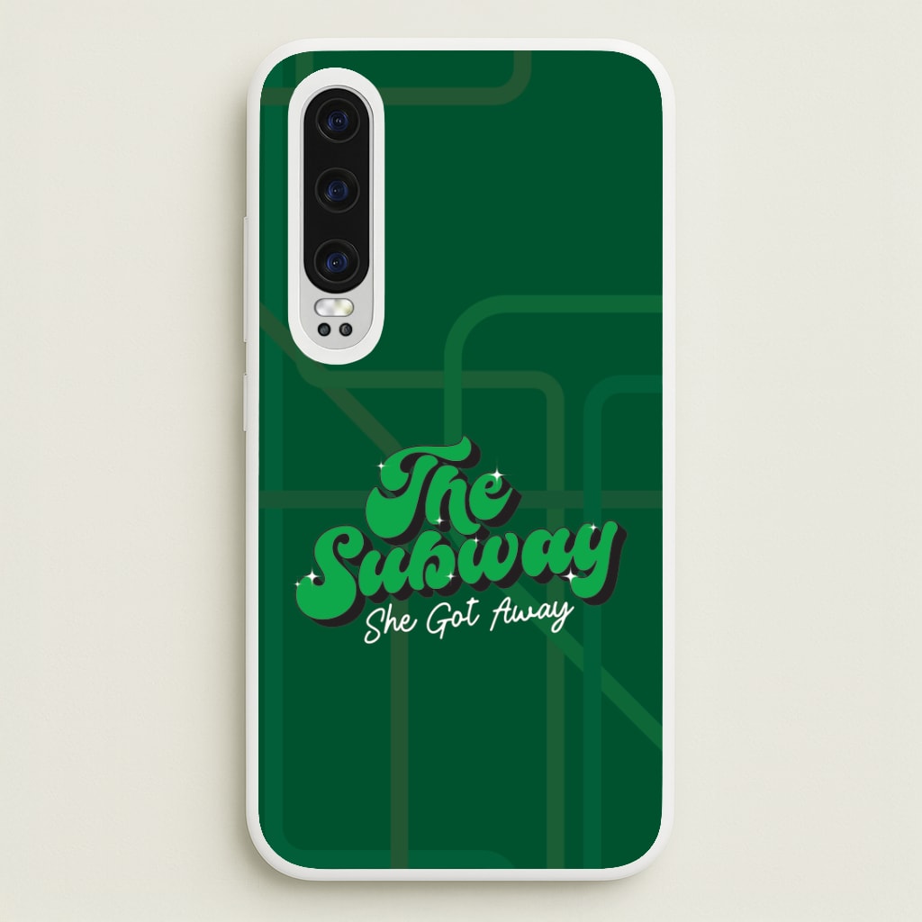 Subway Green Huawei P30 Case
