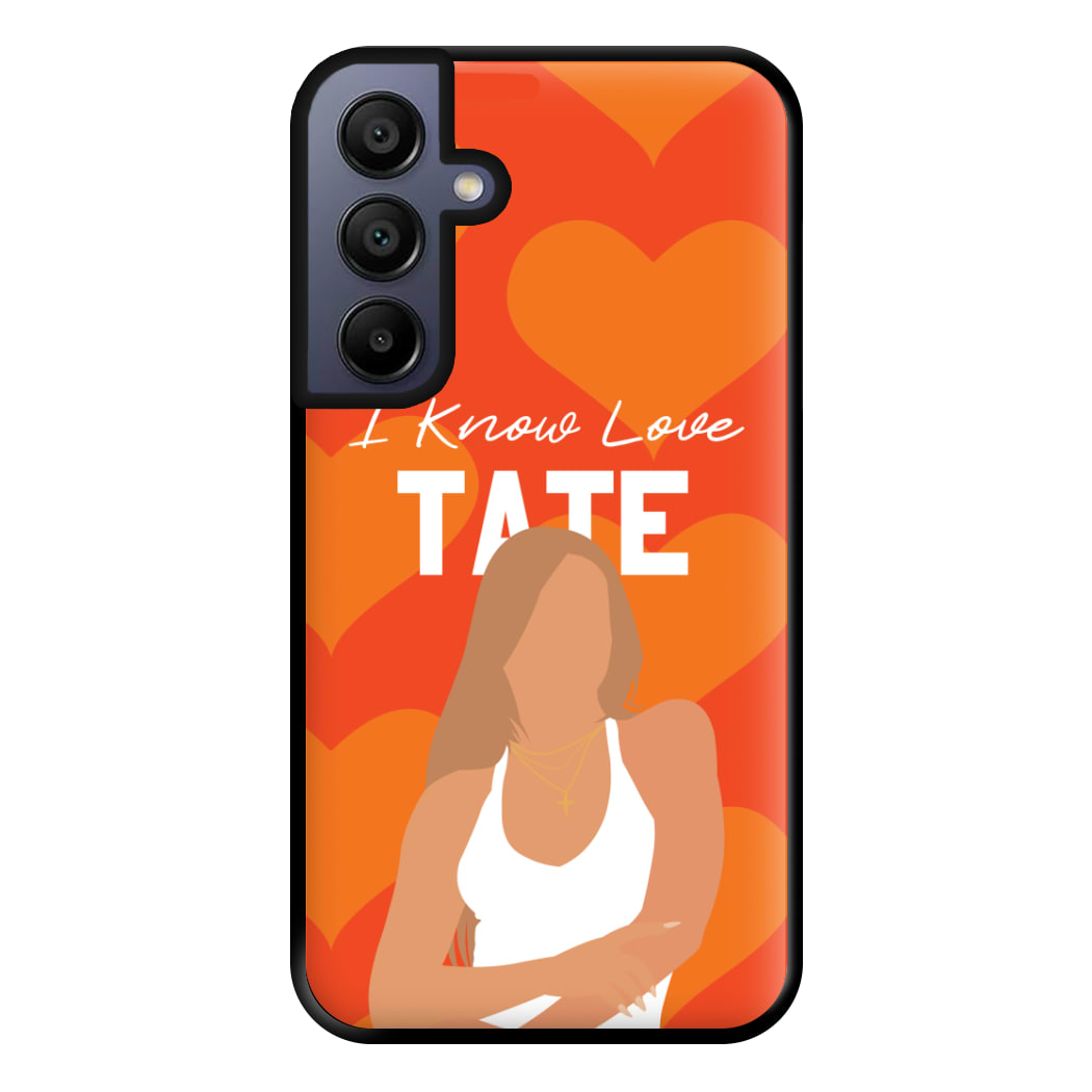 I Know Love Pattern Galaxy A16 Case
