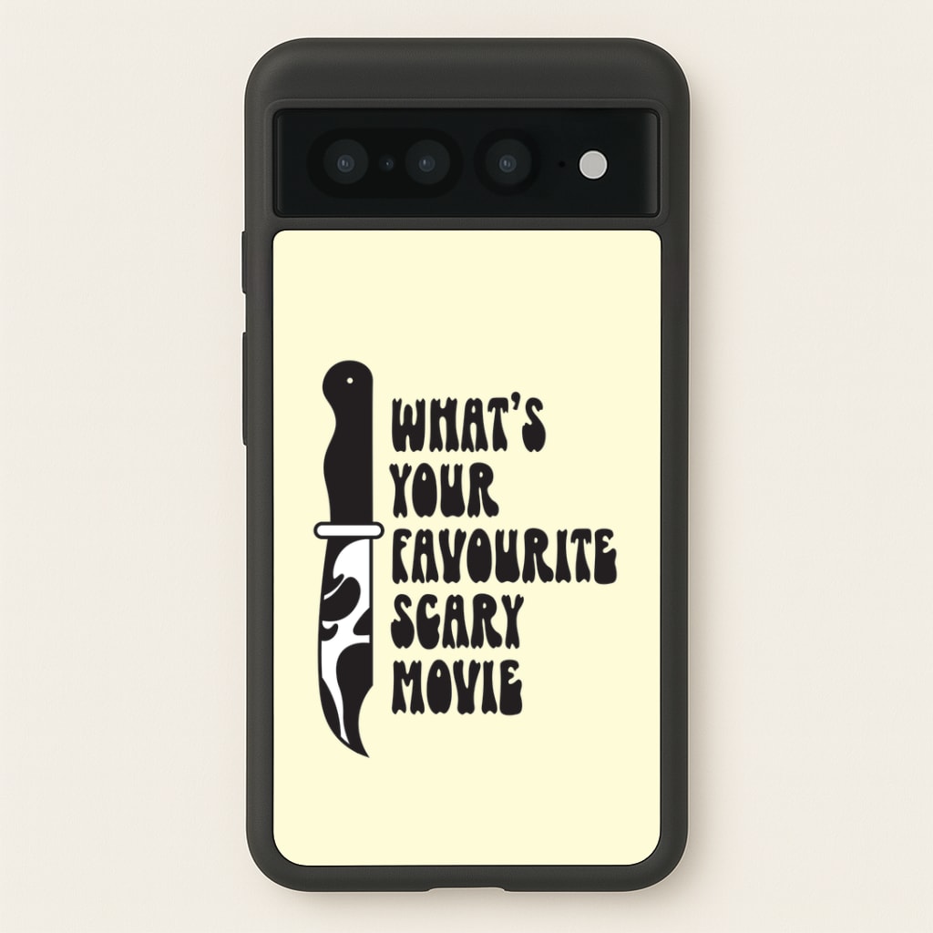What's Your Favourite Scary Movie Trippy Google Pixel 7 Pro Case