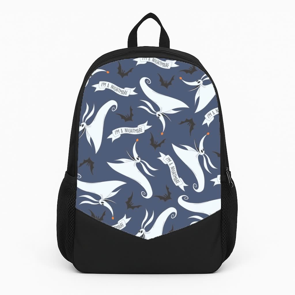 Skeleton Dog And Bats Pattern Backpack