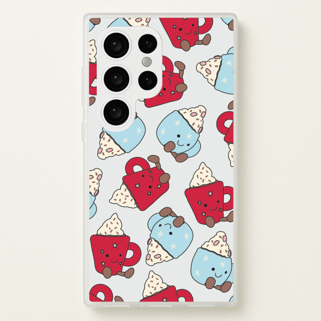 Christmas Drinks Plushies Pattern Galaxy S24 Ultra Case