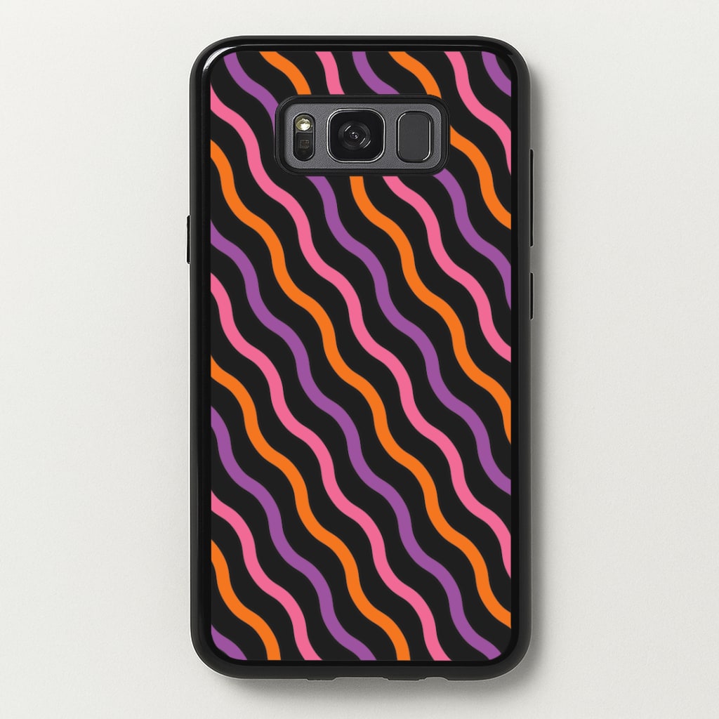 Wavy Abstract Halloween Pattern Galaxy S8 Plus Case