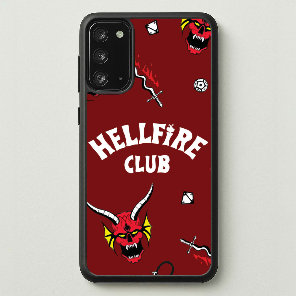Hellfire Club Icons Collage Red Galaxy Note 20 Case