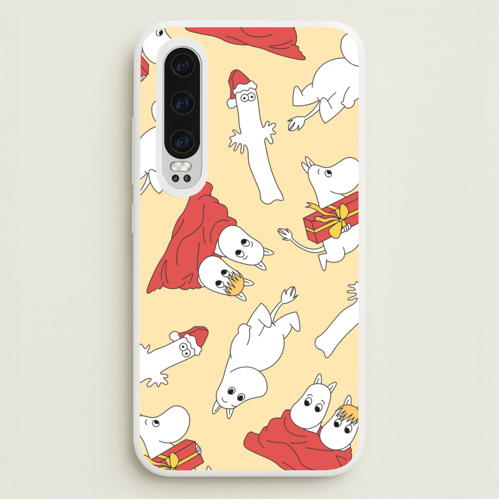 Christmas Mooms Pattern Huawei P30 Case