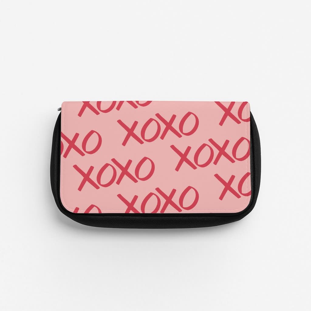 XOXO Pattern Pencil Case