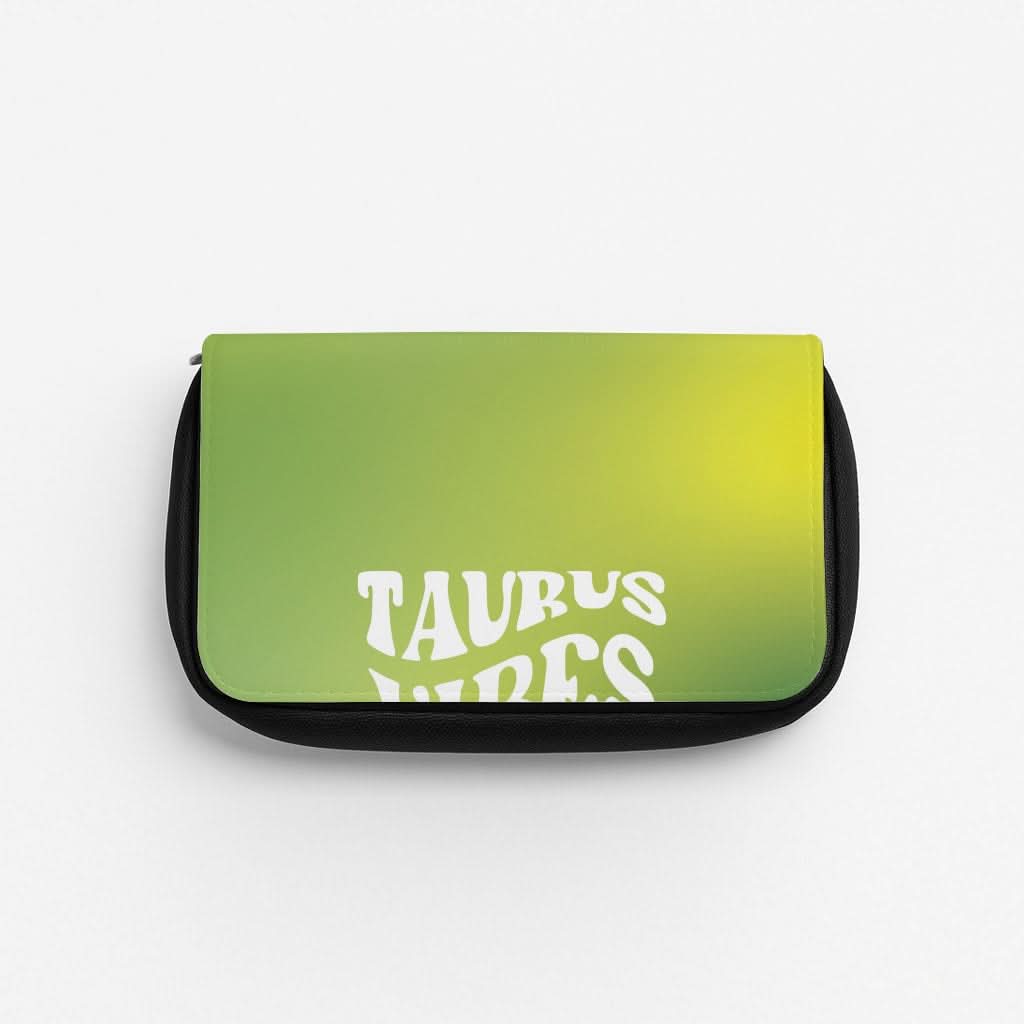 Taurus Vibes Gradient Zodiac Pencil Case