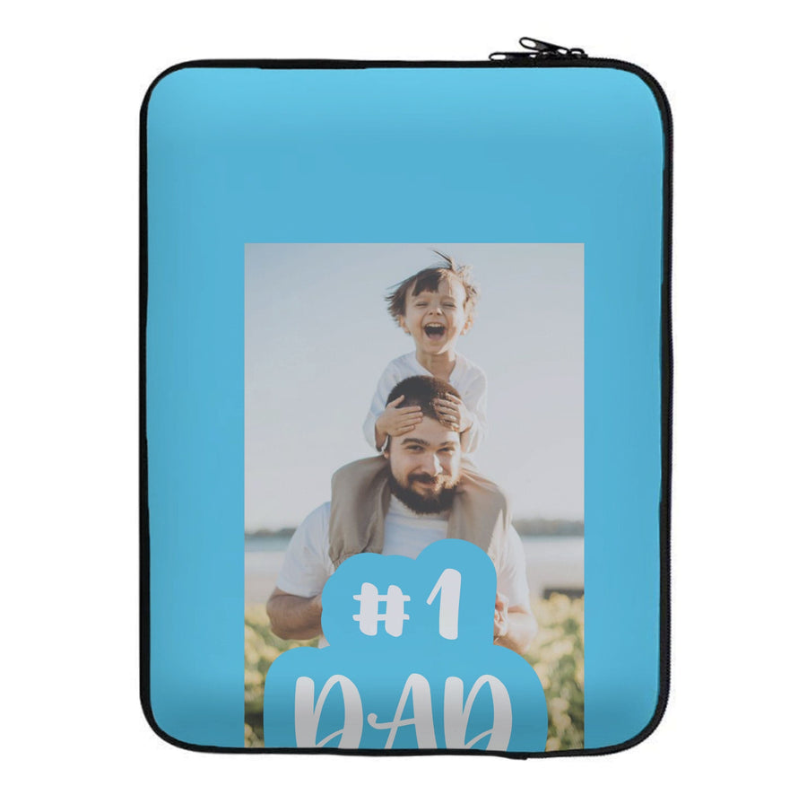 Hashtag 1 Dad - Personalised Father's Day Laptop Sleeve