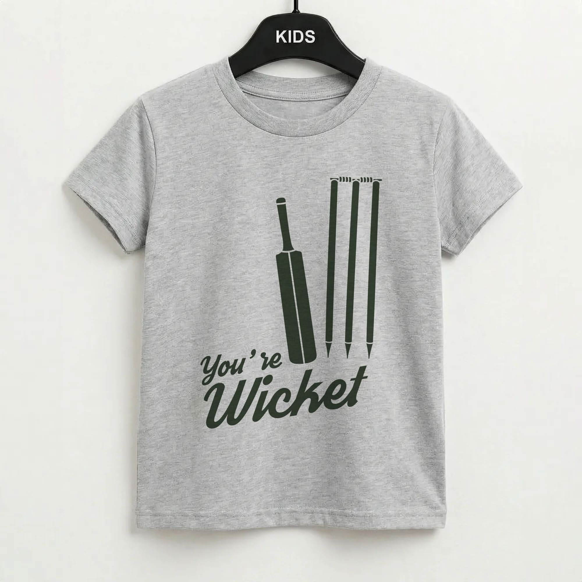 You're Wicket Grey Kids T-Shirt