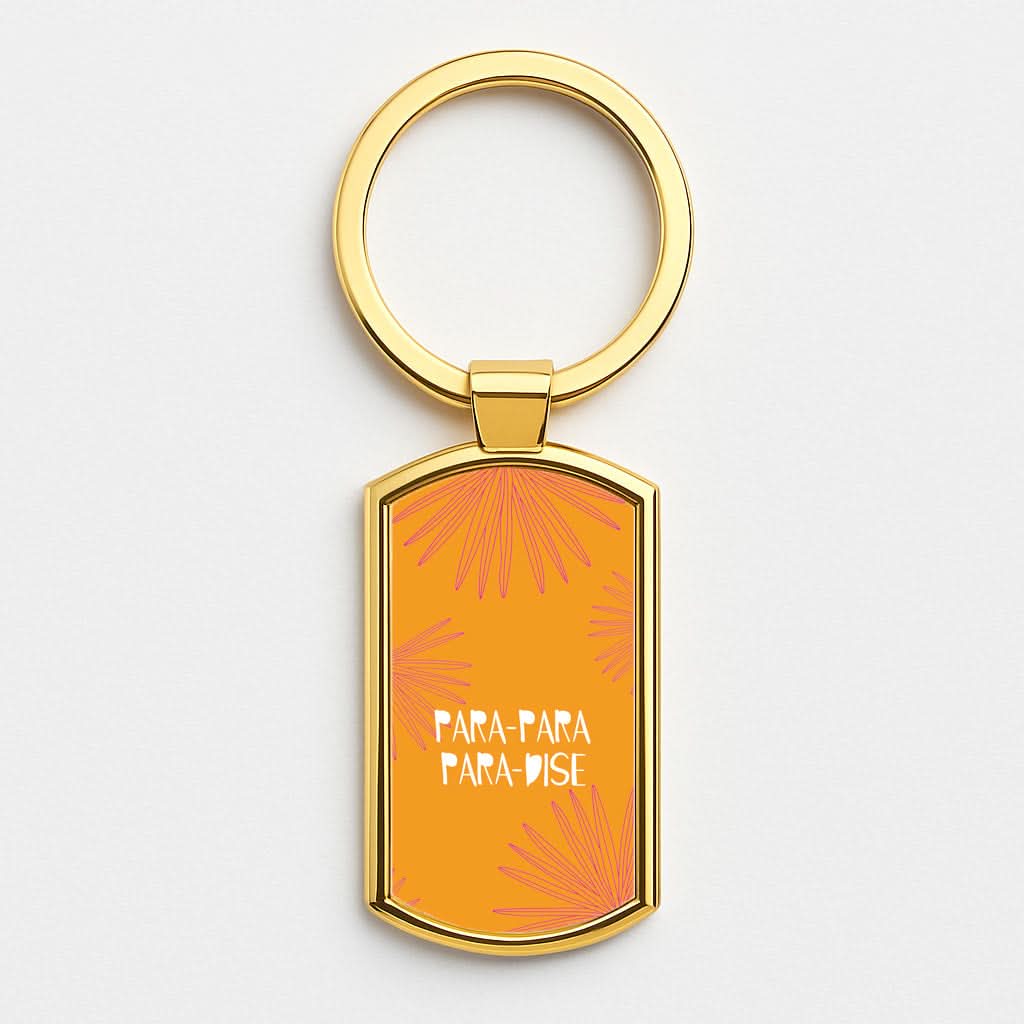 Paradise Lyrics Gold Keyring