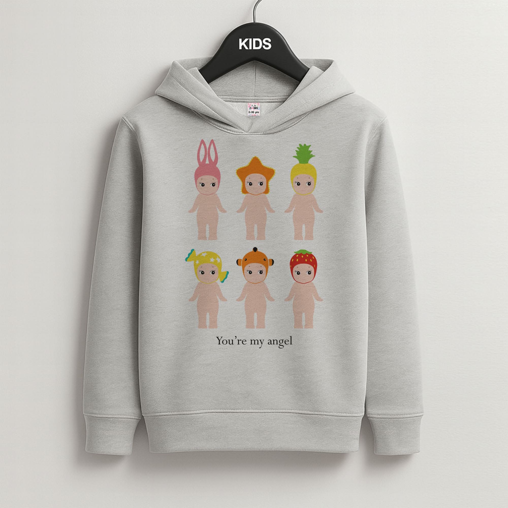 You're My Angel Grey Kids Hoodie