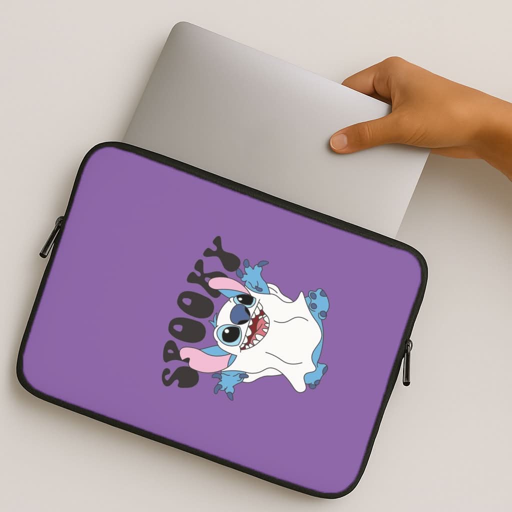 Spooky Cute Blue Alien MacBook Cover