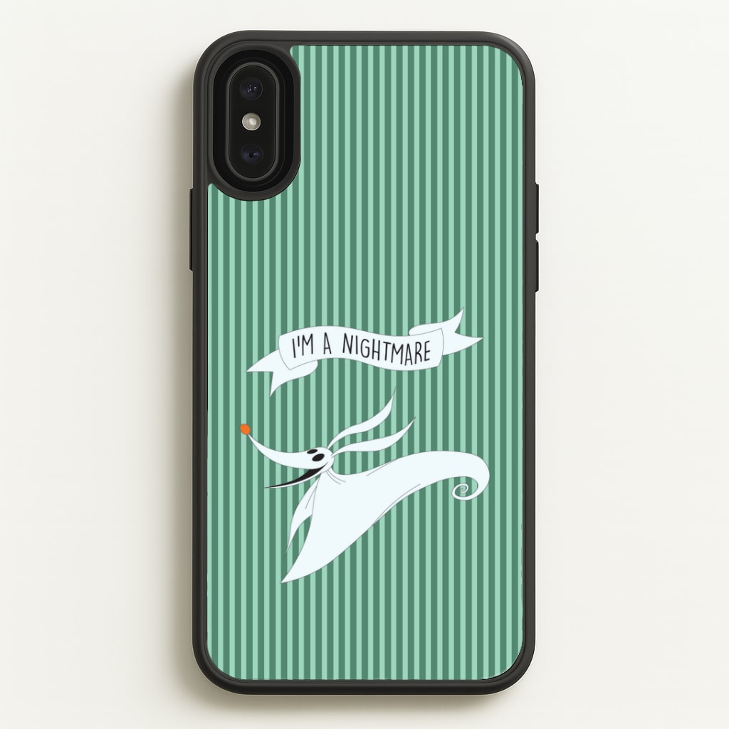 Stripey I'm A Nightmare iPhone XS Max Case