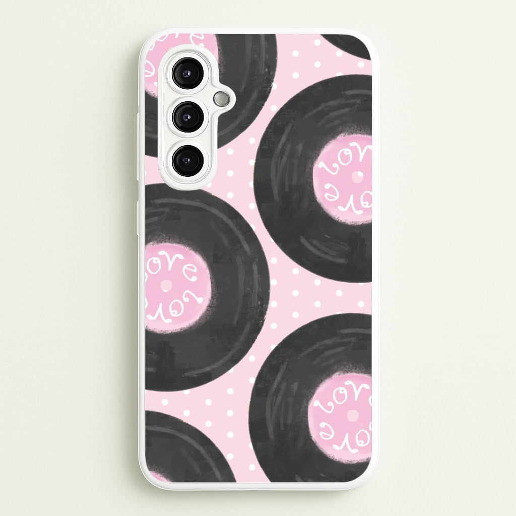 Thrifted Vinyl Polka Pattern Galaxy A14 Case