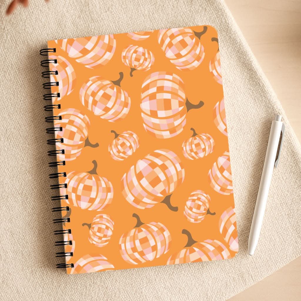 Disco Pumpkins Pattern Notepad
