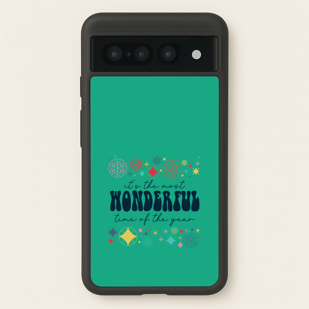 The Most Wonderful Time Of The Year Geometric Google Pixel 7 Pro Case