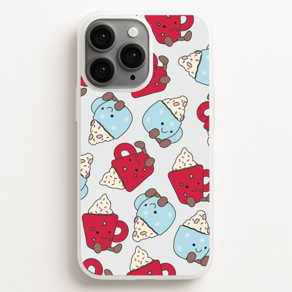 Christmas Drinks Plushies Pattern iPhone 16 Pro Case